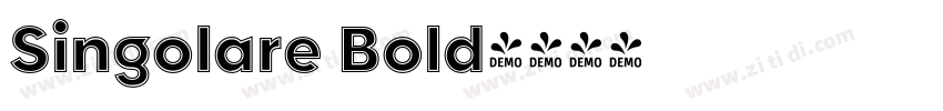 Singolare Bold字体转换